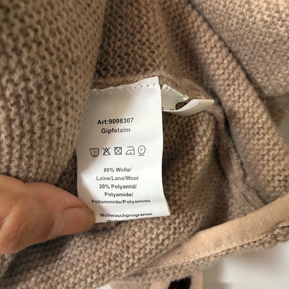 Almgwand traditional tan women jacket, wool blend , 10 - Picture 6 of 9